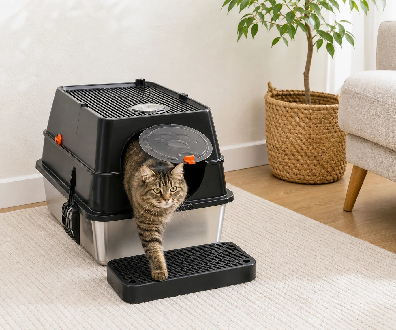 BOPACE litter box in a home